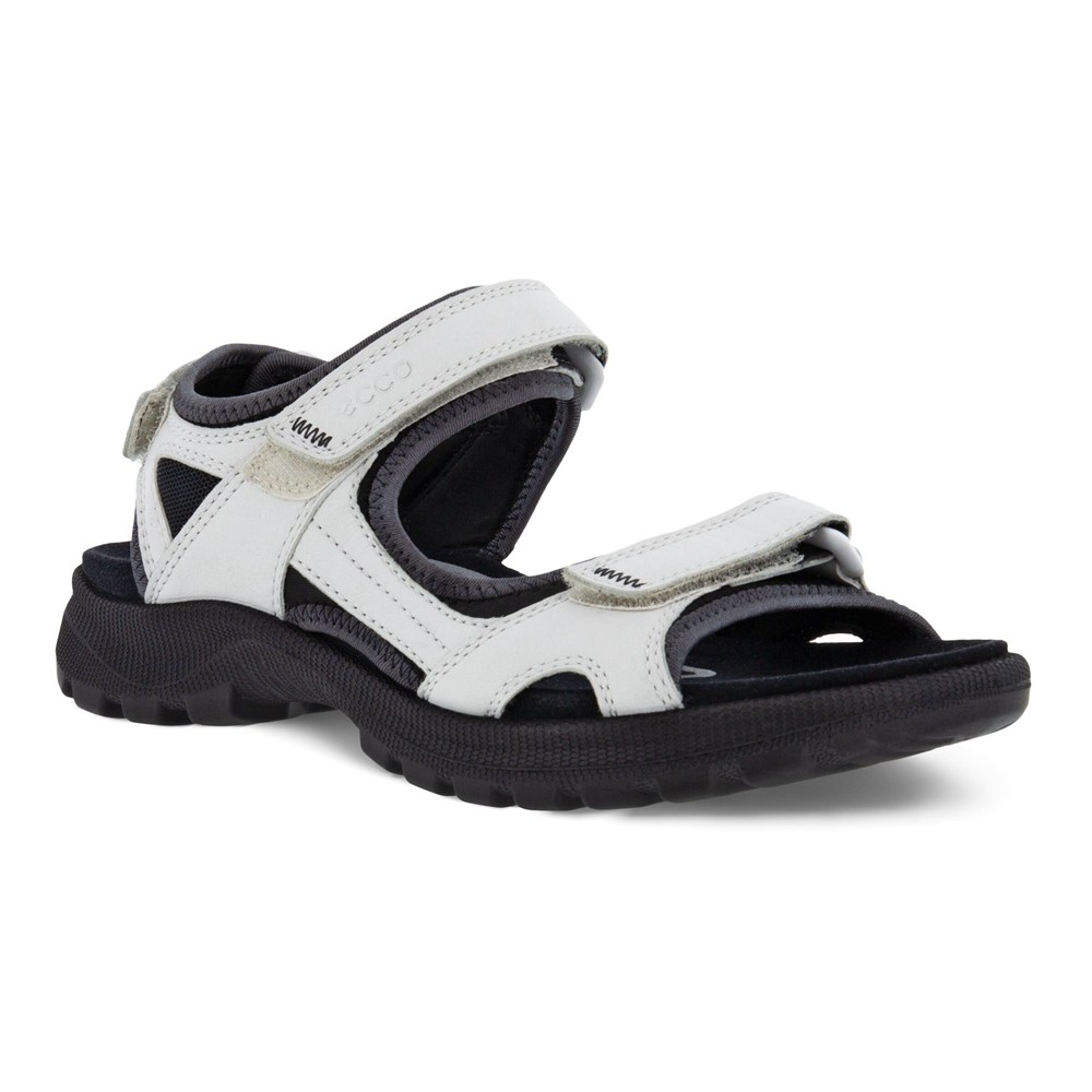 ECCO Womens Sandals White/Black - Onroads - NAG-103276